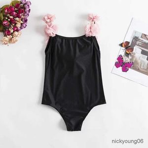 One-Pieces 1-5T Toddler Baby Girls New Swimsuit One Piece Swimsuit 2023 Fashion Flower Swimwear For Children Summer Bathing Suits