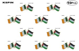 Ireland Palestine Friendship Lapel Pin Flag badge Brooch Pins Badges 10Pcs a Lot7589707