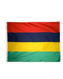 3x5ft bandeira mauritius personalizada e banner de alta qualidade publicitária de poliéster de poliéster de alta qualidade Flag mais populares mais populares