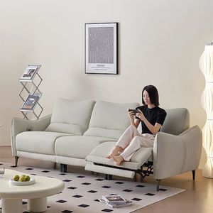 Stoffliese Sofa Set für funktionale Sitzgelegenheiten und Wohnzimmer - Manbas Stoff Rückfahrbar und Liege Couch