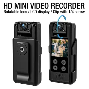 Fästen 2023 Ny WiFi 4K Ultraclear Mini Video Camera Handheld Back Clip Camcorder Video Recorder HD Night Vision Outdoor Sports Cam