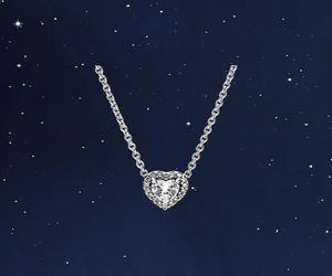 Fashion 925 Sterling Silver Heart Pendant Necklace CZ Diamond Bright Star Chain Item Original Boxed P Men's and Women's Set Gift2635851