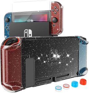 Cases Mooroer Case Compatible with Nintendo Switch , Protective PC Cover Compatible with Nintendo Switch and Joy Con Controller,Black