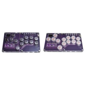 Joysticks Fight Stick Arcade Joystick Hotswap Encoder Controller XInput/Dinput Mini Hitbox -Konsole für PC/NS Switch/PS3/PS4 einfach zu bedienen