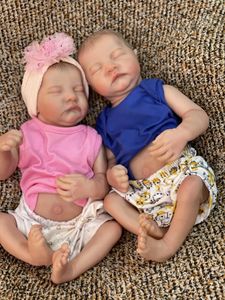 16 Inch Levi Full Body Silicone Reborn Baby Doll Girl Or Boy Handmade Bebe Newborn Doll With Painted Hair