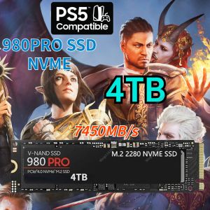 ボックス2023オリジナル980Pro 1TB 2TB 4TB M.2 2280 SSD NVME PCIE 4.0 X 4内部固体状態ドライブプレイステーション5ラップトップデスクトップPC PS5