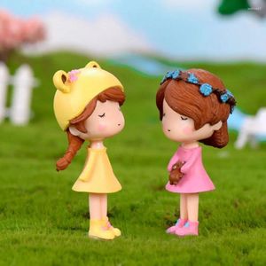 Figurine decorative Decorazioni per la casa Tornario giocattoli per bambini Pendant Pvc Crafts Small Statue Miniature Dollose per bambole Fairy Garden Micro paesaggio