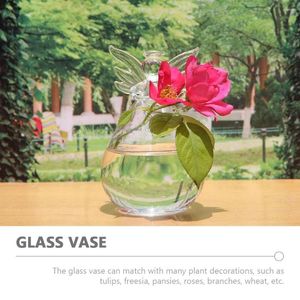 Вазы окно 2pcs Guardian Angel Glass черенки зелень гидропонные контейнер подвесной ваза скандивный декор.