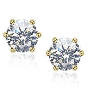 Sterling Silver S925 1CTPAir Moissanite Diamond Earring Women Wedding Engagementörhängen DVVS1 18K Vittguldpläterat hiphop1581238