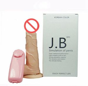 22SS Sex Toys Massagers Realistic Rotating Dildo med Sug Cup 360 -graders rotationsvibrator Penis Onani Sexleksaker för WOM9684326