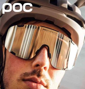 Óculos de sol Nxy Ciclismo Poc Verslinden 4 Lens Fietsen Bril Mannen en Vrouwen Fiets Zonnebril Gepolariseerde Sport Mountain Racefiet6128216