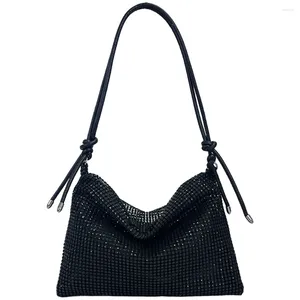 Sagne a tracolla Donne Diamond Bag Chic Rhinestones borsetta Elegante Sling Sling Zipper Versatile Strap Regolabile