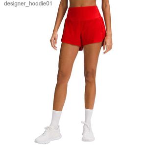 Women's Shorts Womens Yoga Shorts Outfits With Exercise Fitness Wear Short Pants Girls Running Elastic Pants Sportswear DK1077 C240413