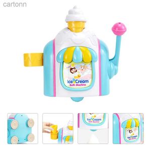 Bath Toys Toys for Girls Ice Cream Bubble Machine Chouser Playthings Baby Bath Acessórios Crianças Bathing 240413