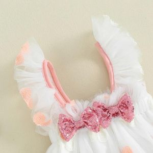 Girl Dresses Baby Tulle Tuttu Abito Sbaught Flower ricamo a fiore Paiughknot Infant Summer for Party