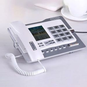 Calculators Office Home Corded Phone Phone With Caller ID/Call Waiting Speakerphone Blacklist Dual Interface Calculator Alarm Clock