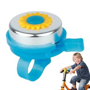 Multicolor children's fun bicycle bell daisy flower horn bicycle children girl riding ring siren handlebar alloy plastic