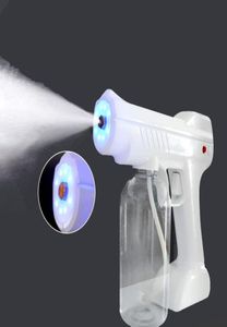 2020 Handhold 800 ml Nano Disinfezione Pistola ricaricabile Blu Ray Anion Nano Spray Guns per sterilizzare la casa usa DHL 9906430