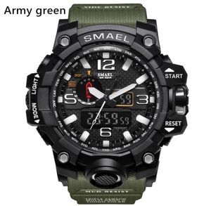 New Smael Relogio Men039s Sports Watches LED LED CRONOGRAGE WRISTWATCH Military Watch Digital Watch Good Presente Para Men Boy D1213140