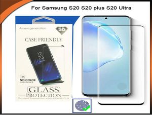 3D Curved Edge Tempered Glass Screen Protector för Samsung Note 20 Ultra S20S20 PLUSS20 ULTRAS10PLUSS10 LITES10 5GNOTE104483993