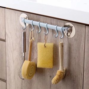 Kök förvaring tillbehör väggmonterad badrumsorganisatör krokar handduk hållare skåp hyllhylla nyckel