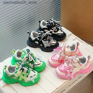 Sneakers Zapatillas platform childrens sports shoes autumn new lightweight boys running girls casual trend dad Zapatos Ni a Q240413