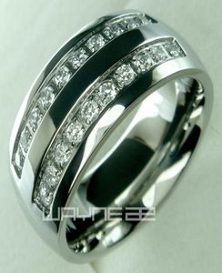 His mens stainless steel solid ring band wedding engagment ring size from 8 9 10 11 12 13 14 154792659