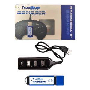 Aksesuarlar Portable 813 Oyunlar True Blue Miniultradrive Pack Oyun Çubuğu Mega Drive Game Retro Oyun Konsolu için Genesis için