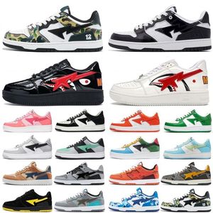 Scarpe da corsa Designer Scarpe Shark ABC Camo Panda Panda Panda Blu Grey Purple Shark Bianco Black Gradiente Orange Marrone Fondamentali da donna Sneakers Sports Sports 36-45