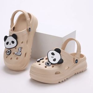 Cartoon Diy Platform Sandals Women Summer Thick Bottom Clogs Garden Shoes Woman NonSlip Closed Toe Beach Slippers Mujer 240412