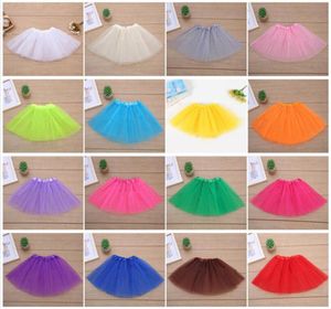 16 färg baby flickor billiga kjol barn barn dankläder tutu kjol pettiskirt danskläder balett klänning fancy kjolar dräkt a07027733