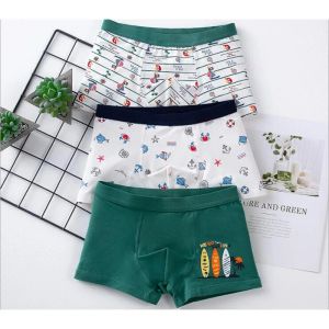 Underwear new free shipping high quality boys cotton boxer shorts panties kids character underwear briefs 216 year teenager 3pcs/lot