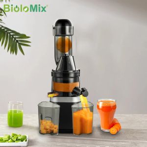 Juicers Biolomix Juicer Machines Slow Masticating Juicer Extractor Wide Chute för hög näringsfrukt och grönsaksjuice