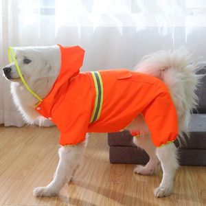 Abbigliamento per cani Raincoat pioggia impermeabile salta con cappuccio per cani che cammina tutta la copertura riflettente abiti da compagnia ombrello