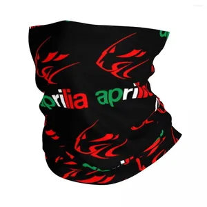 Scarves 2024 Italy Sript Aprilia Motor Bandana Merch Neck Gaiter Printed Wrap Scarf Multifunctional Balaclava For Riding Breathable