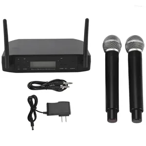 Microphones GLXD4 Wireless Microphone 2 Channels UHF Professional Handheld Mic For Stage Party Karaoke Church Meeting