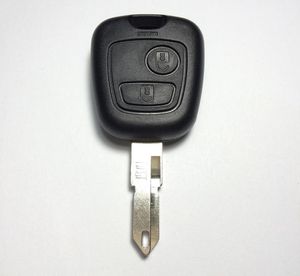 2 Button Key Case Key Shell For Peugeot 206 Car Key Shell Top A Quality With9751076