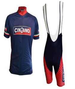 Cinzano Team 2019サイクリングジャージーセットキット半袖サイクリング衣料品MTBバイクショートジャージーセットサマースタイルの自転車ウェアスポーツスウェー1088796