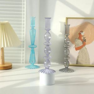 Candle Holders Glass Candlestick Ins Holder Home Room Decor Mother's Day Gift Durable Decorative Wedding Party
