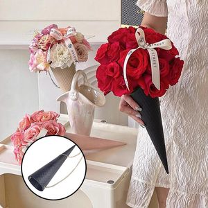 Geschenkverpackung tragbarer Blumenverpackungskasten Eis Rosensträuße Wickelbeutel Shop Hochzeit Valentine Day Supplies