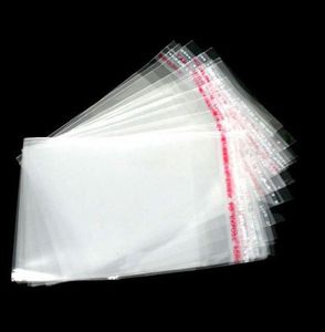 Mic 400pcslot Clear Authesive Seal Plastic Bags 9x6cm Gioielli Display Gioielli sacchetti 5375208
