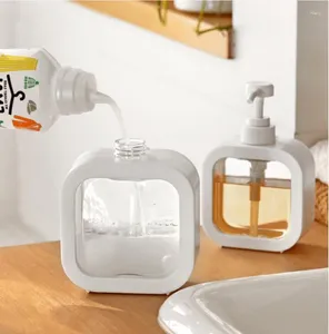 Liquid Soap Dispenser Bathroom Dispensers 300/500ml Refillable Lotion Shampoo Shower Gel Holder Portable Travel