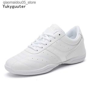 Sneakers konkurencyjne butsy sportowe dla dzieci miękka podeszta fitness jazz/nowoczesny taniec kwadratowy femino Q240413