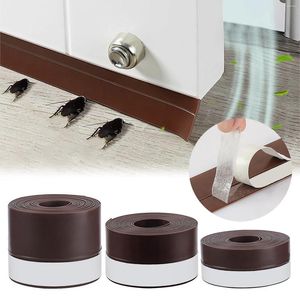 Window Stickers Weather Stripping Silicone Door Seal Strip Sealing Sticker Adhesive For Doors Tape