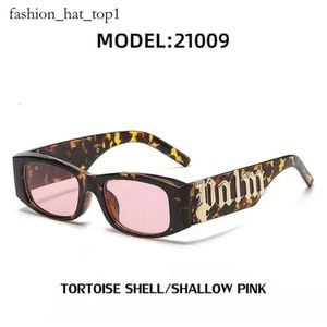 Delikatne małe ramy różowy kąt palmy 2024 NOWOŚĆ EUREAKIE I Aniołów Mody Punk Modne okulary przeciwsłoneczne okulary palmowe 5319
