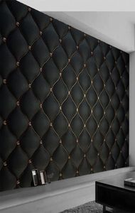 Wallpaper PO personalizzato 3D Black Black Luxury Sollico morbido Murale soggiorno TV divano camera da letto decorazioni per la casa carta papel de Parede Sala 3d1870509