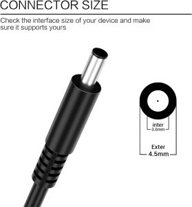 19,5 V 3,34A 65W 4,5*3,0 mm Laptop -AC -Adapter -Ladegerät für Dell Rugged Extreme 7212 P66G P66G001 P29G P60G CDF57