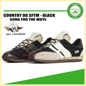 OG Song For Running Shoes Country Sneakers Black The Mute Mens Womens Rubber Suede Unisex Outdoor Sports Casual Shoe Trainers Size 36-45