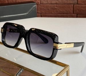 2021 Unisex New Sunglass Square Shape Высококачественный 607 кожаная мода Оригинальный дизайн High Fullrim Decorative Sunglass с Origi2090987