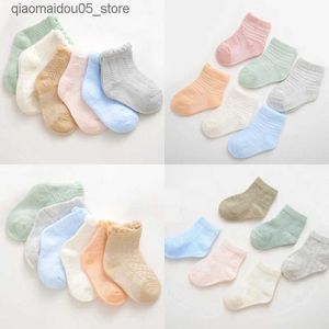 Kinder Socken ein Paar/viele neu geborene Socken Knöchelsocken Jungen und Mädchen Dünne Babysocken Q240413